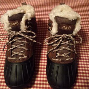 Ryka Brown Suede Boots with Sherpa lining. Brand new. Size 8W.